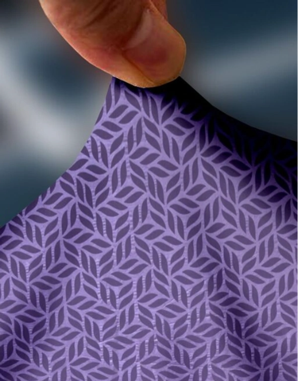 Purple Color Strechable 3d Printed Single Seater Slip Sofa Cover - Single Seater, Purple, Polyster, 3d Printed, Multipack 1